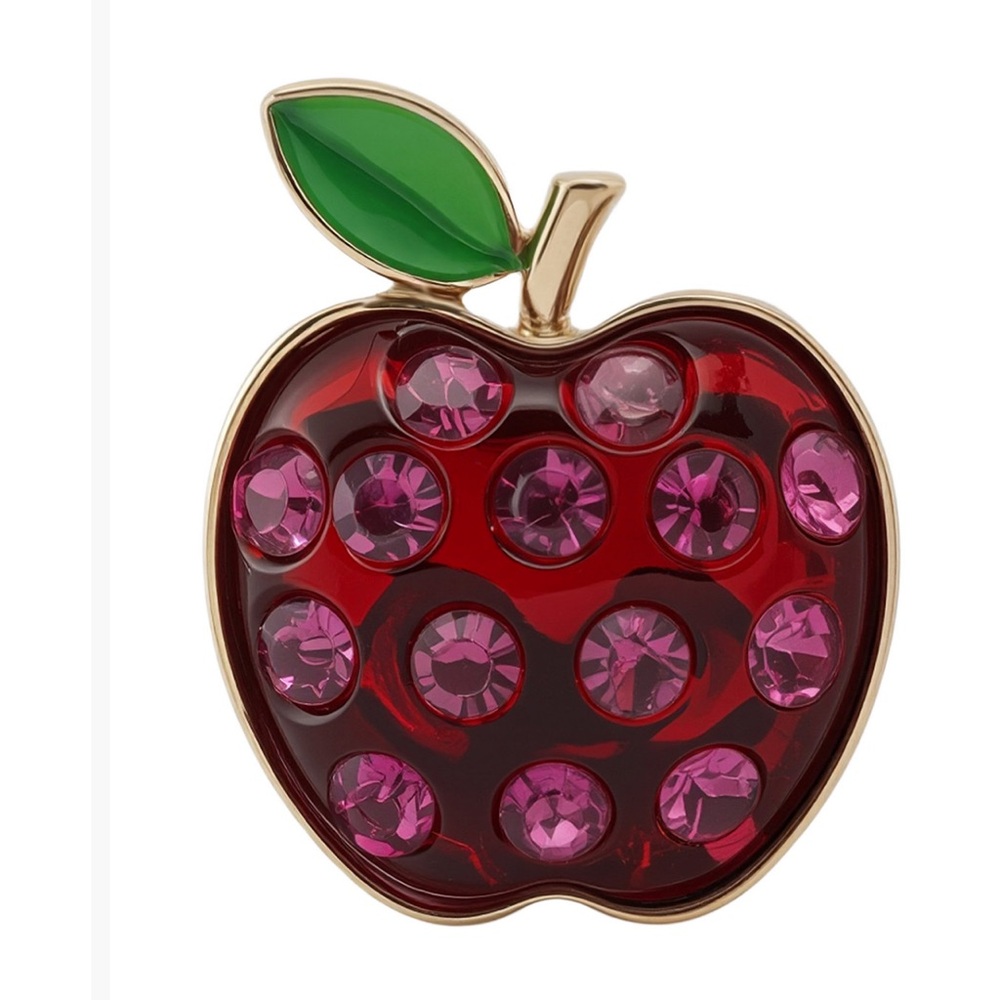 Betsey Johnson Red apple ring